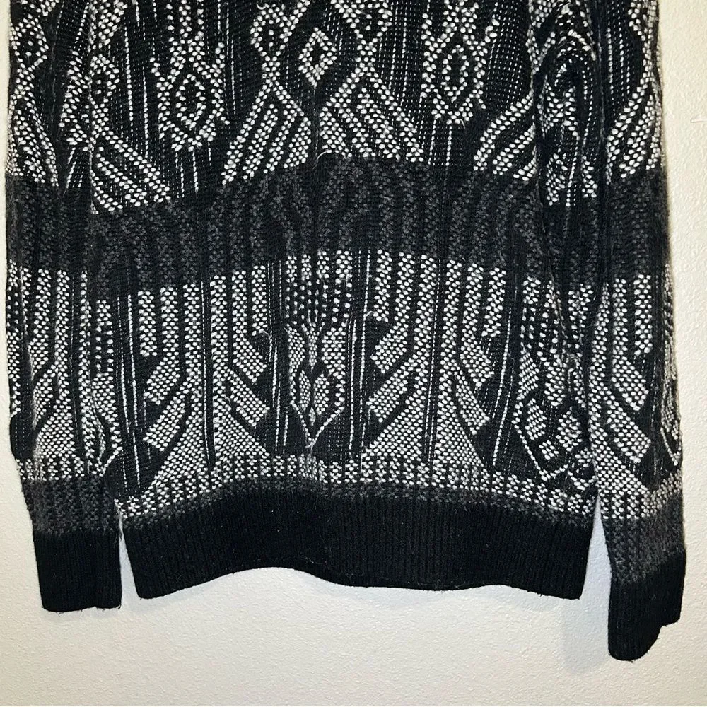 J. Crew Wool Cotton Blend Mixed Stitch Knit Crewneck Sweater Women’s Size Large